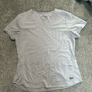 Grey's Anatomy Light Gray Scrub Set